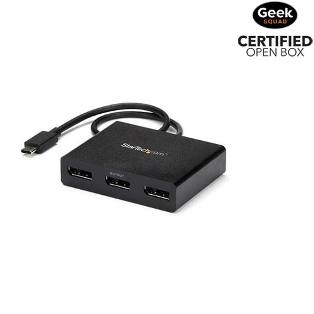 Boîte ouverte - Adaptateur DisplayPort USB-C de StarTech - Concentrateur MST à 3 ports DisplayPort
