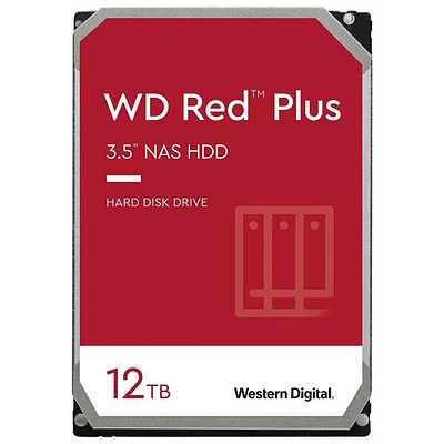 Disque dur interne de stockage en réseau SATA 7200 tr/min 12 To 3,5 po Red Plus de WD (WD120EFBX)