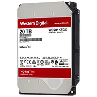 Disque dur interne de stockage en réseau SATA 7200 tr/min de 3,5 po Red Pro de 20 To de WD (WD201KFGX) - Rouge