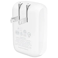 Chargeur mural à deux ports USB-A/USB-C de 42 W de Belkin - Blanc