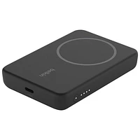 Chargeur portable magnétique sans fil USB-C de 5000 mA h de Belkin avec MagSafe - Noir