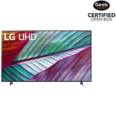 Boîte ouverte - Téléviseur intelligent webOS HDR DEL UHD 4K de 86 po de LG (86UR7800PUA) - 2023 - Noir