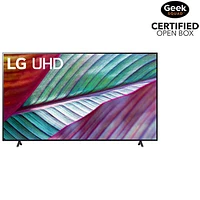 Boîte ouverte - Téléviseur intelligent webOS HDR DEL UHD 4K de 86 po de LG (86UR7800PUA) - 2023 - Noir