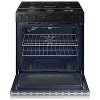 Cuisinière gaz encastrable 5 brûleurs convection véritable 6 pi³ 30 po BESPOKE de Samsung (NSG6DG8500SRAA) - Acier inoxydable