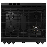 Samsung BESPOKE 30" 6.0 Cu. Ft. True Convection 5-Burner Slide-In Gas Range (NSG6DG8500MTAA)- Matte Black