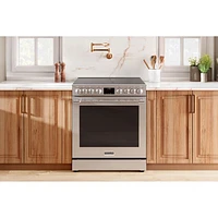 Cuisinière électrique 30 po 6,2 pi³ à convection véritable, 5 éléments, friture à air chaud Pro de Frigidaire (PCFE308CAF) - Inox