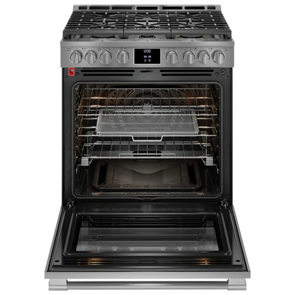 Frigidaire Pro 30" 6.0 Cu. Ft. True Convection 6-Burner Gas Air Fry Range (PCFG3080AF) - Stainless