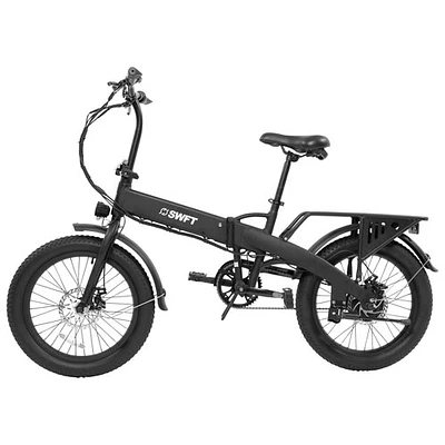 SWFT F.X 350W Foldable Electric City Bike with up to 40.2km Battery Range - Black - Only at Best Buy