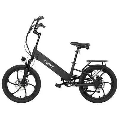 Swft R.X. Electric City Bike (350W Motor / Up to 40km Battery Range / 32km/h Top Speed) - Black - Only at Best Buy