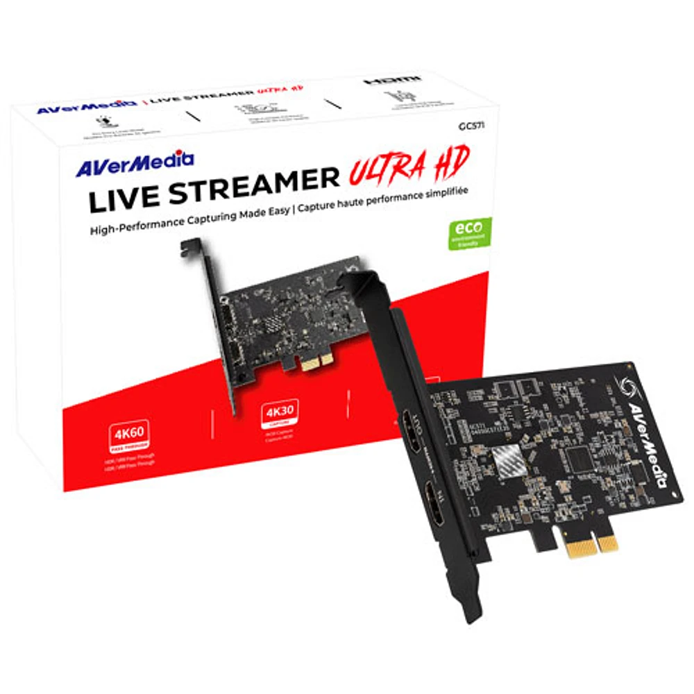 AVerMedia LiveStreamer UltraHD 4K30 Capture Card (GC571) - Dark Grey