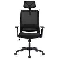 Naz Expert Ergonomic Mesh Executive Chair with Headrest - Black