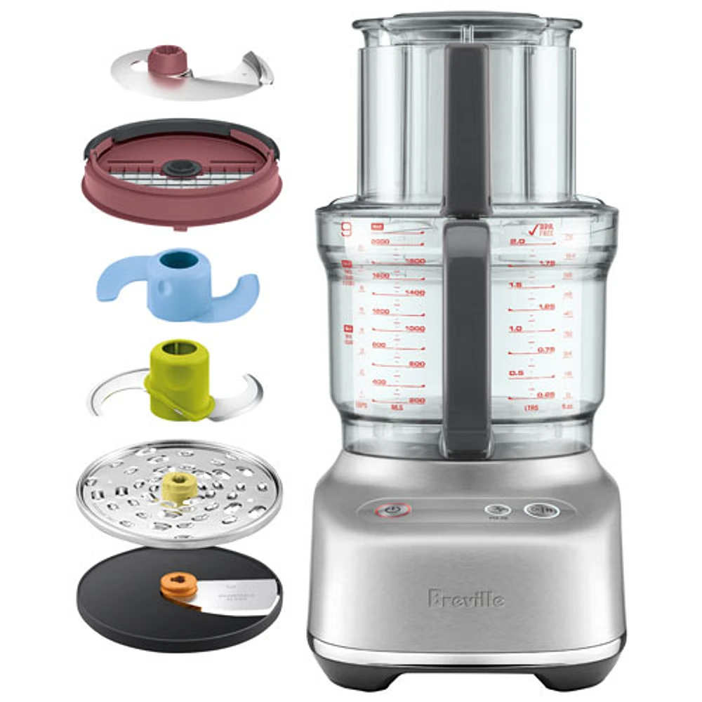 Breville Paradice Food Processor - 9-Cup - Brushed Stainless Steel