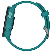 Montre GPS de 45 mm avec moniteur de fréquence cardiaque Forerunner 165 Music de Garmin - Moyen/Grand - Turquoise/Aqua