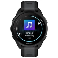 Garmin Forerunner 165 Music 45mm Bluetooth Running Smartwatch - Medium / Large - Black/Slate Grey