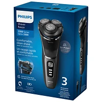 Rasoir électrique sec/humide série 3300 de Philips (S3343/13) - Noir foncé