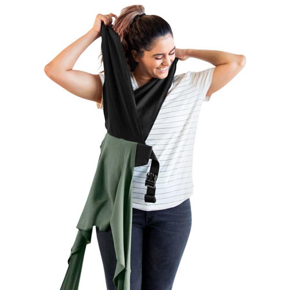 Moby Easy-Wrap Front Wrap Carrier - Olive/Onyx