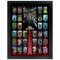Collage encadré des personnages de DC Super Villains de Frameworth (37 x 28 po)