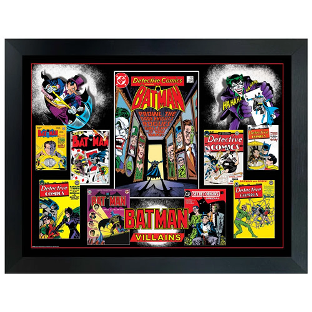 Collage encadré Batman Villains de Frameworth (34 x 26 po)