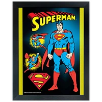 Collage encadré Superman Man of Steel de Frameworth (34 x 26 po)