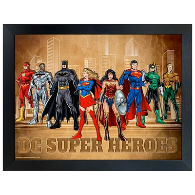 Collage encadré des villes des super-héros DC de Frameworth (34 x 26 po)