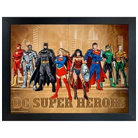 Collage encadré des villes des super-héros DC de Frameworth (34 x 26 po)