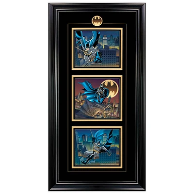 Impression encadrée de Batman Triple Action de Frameworth (19 x 37 po)