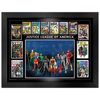 Collage encadré de la bande dessinée La Ligue de justice d'Amérique de Frameworth (34 x 26 po)