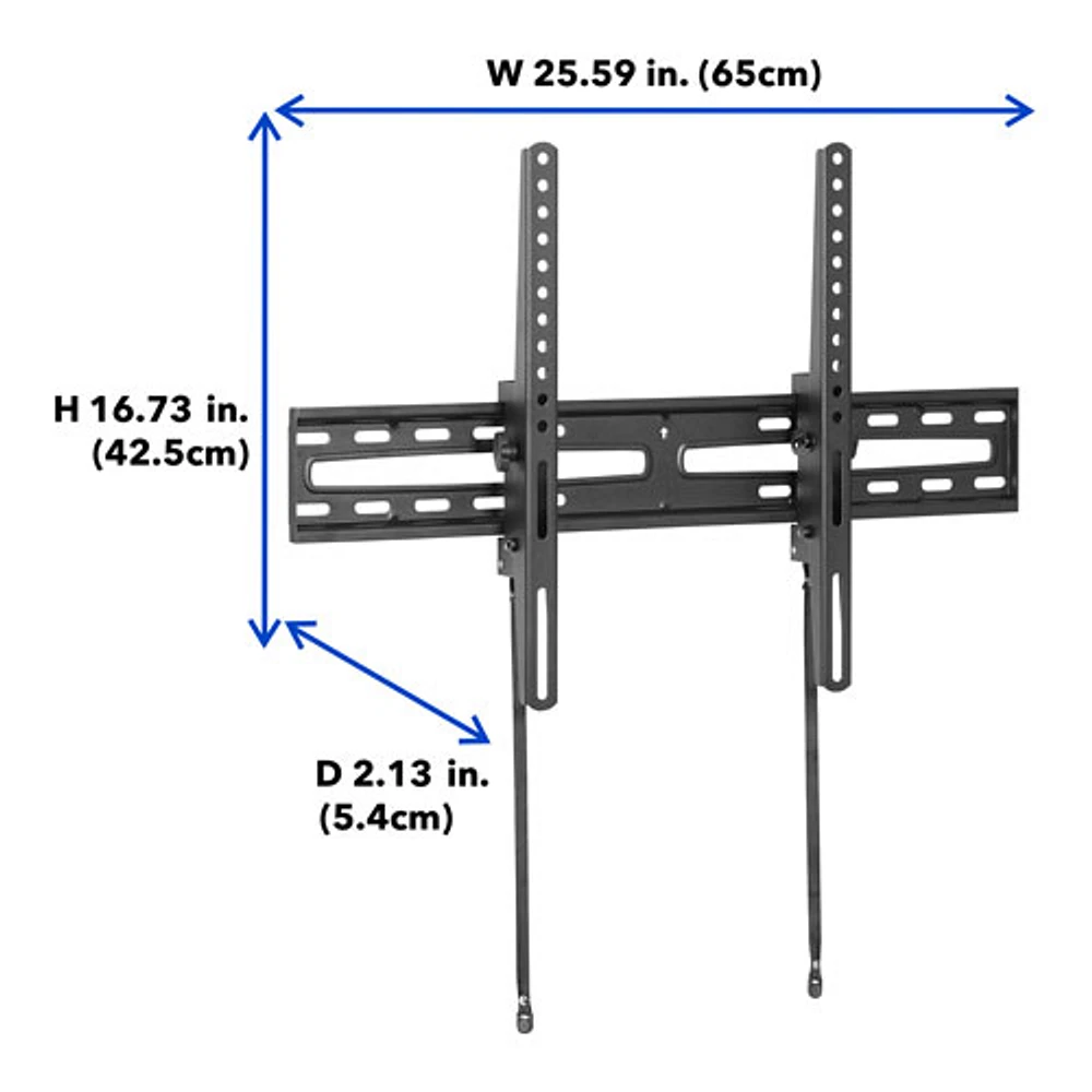 Support mural inclinable pour téléviseur de 47 à 84 po Essentials de Best Buy - Exclusivité de Best Buy