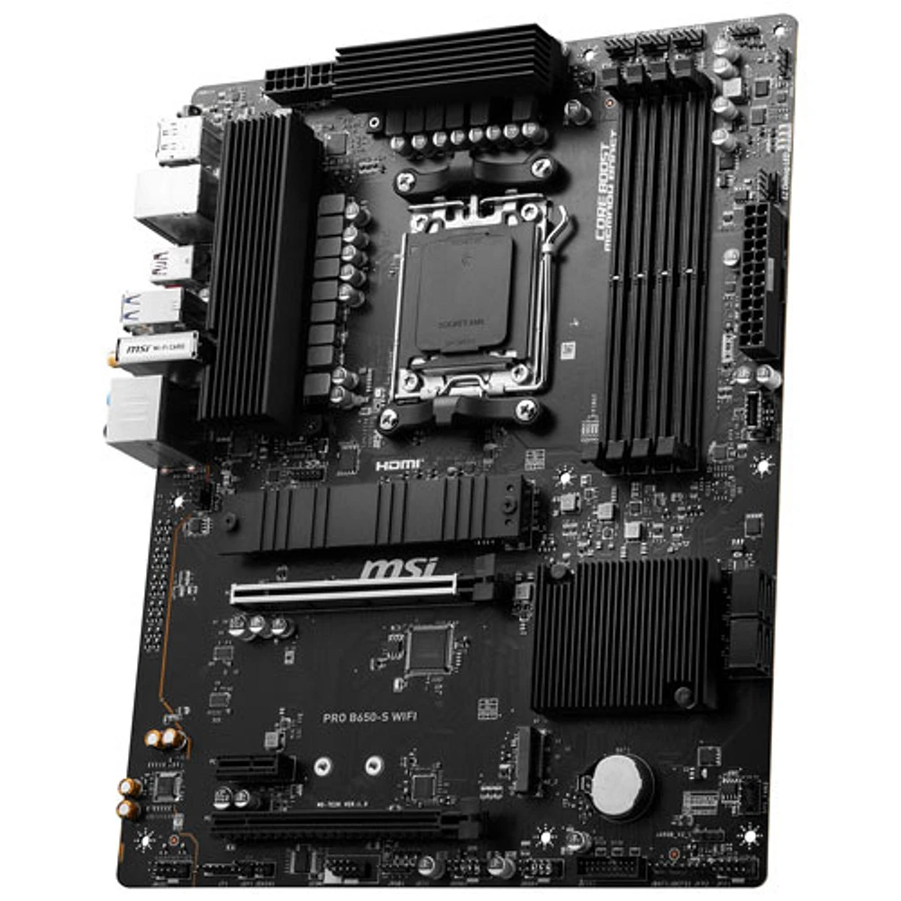 MSI PRO B650-S Wi-Fi 6E ATX AM5 DDR5 Motherboard for AMD Ryzen 9000/8000/7000 Series CPUs