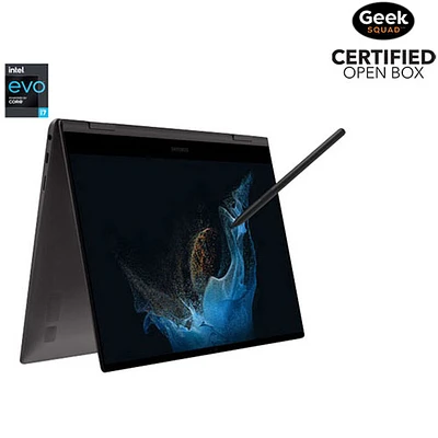 Boîte ouverte - Portable à écran tactile de 13,3 po Galaxy Book2 Pro 360 de Samsung (Core i5-1240P d'Intel/256 Go/RAM 8 Go)