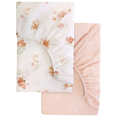 Literie 2 pièces pour chambre de bébé de Nemcor - Lit de bébé miniature - Floral