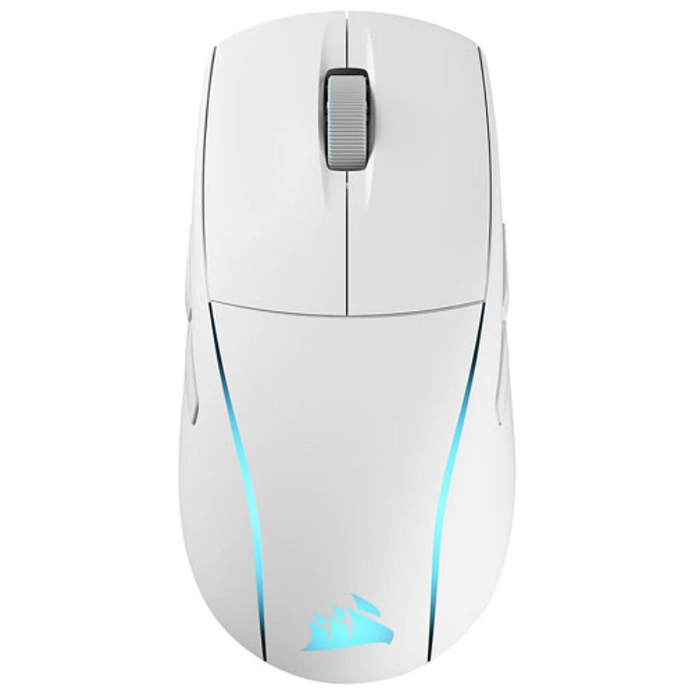 Corsair M75 WIRELESS 26000 DPI Bluetooth Optical Gaming Mouse - White