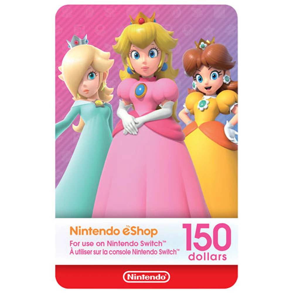Carte-cadeau de $ pour Nintendo eShop
