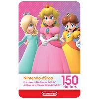 Carte-cadeau de $ pour Nintendo eShop