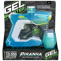 Pistolet à billes de gel Piranha de Gel Blaster - Bleu/Blanc