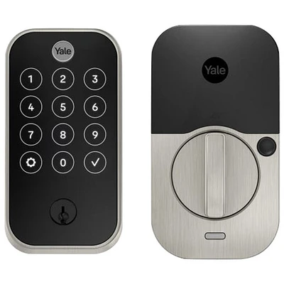 Yale Assure Lock 2 Key Touchscreen Wi-Fi Smart Lock with Biometric Keypad - Nickel