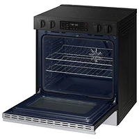 Samsung 30" 6.3 Cu. Ft. Fan Convection 5-Element Slide-In Electric Range (NSE6DG8310SRAC) - Stainless - Only at Best Buy