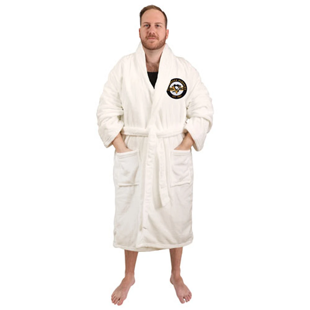 NHL Bath Robe - White - Pittsburgh Penguins