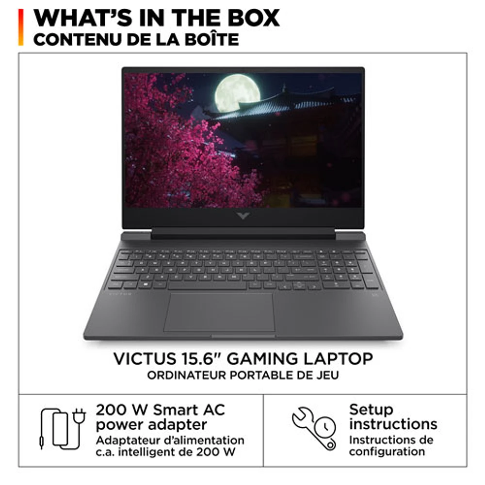 HP Victus 15.6" Gaming Laptop -Mica Silver (Intel Core i5-13420H/512GB SSD/16GB RAM/GeForce RTX 3050)