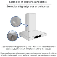 Boîte ouverte - Hotte de cuisinière de 36 po de Bosch (DPH36352UC) - Endommagé