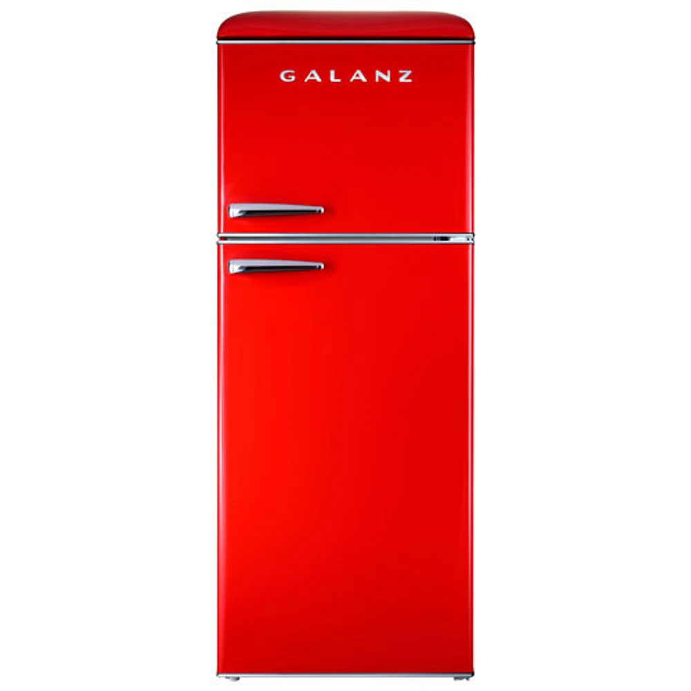 Open Box - Galanz Retro 24" 10 Cu. Ft. Top Freezer Refrigerator (GLR10TRDEFR) - Scratch & Dent