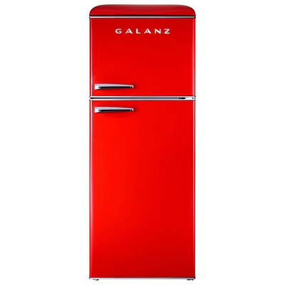 Open Box - Galanz Retro 24" 10 Cu. Ft. Top Freezer Refrigerator (GLR10TRDEFR) - Scratch & Dent