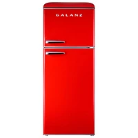 Open Box - Galanz Retro 24" 10 Cu. Ft. Top Freezer Refrigerator (GLR10TRDEFR) - Scratch & Dent