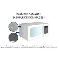 Boîte ouverte - Four à micro-ondes à hotte intégrée 2,1 pi³ de LG avec EasyClean - Acier inoxydable - Endommagé