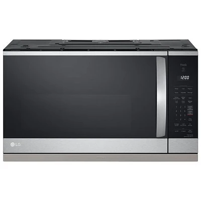 Open Box - LG Over-The-Range Microwave 2.1 Cu. Ft. - PrintProof Stainless Steel - Perfect Condition