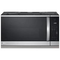 Open Box - LG Over-The-Range Microwave 2.1 Cu. Ft. - PrintProof Stainless Steel - Perfect Condition