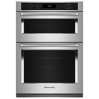 Kitchenaid 30" 6.4 Cu. Ft. Combination True Convection Electric Wall Oven (KOEC530PPS) - Stainless