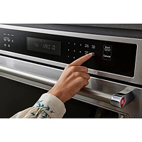 Kitchenaid 30" 6.4 Cu. Ft. Combination True Convection Electric Wall Oven (KOEC530PPS) - Stainless