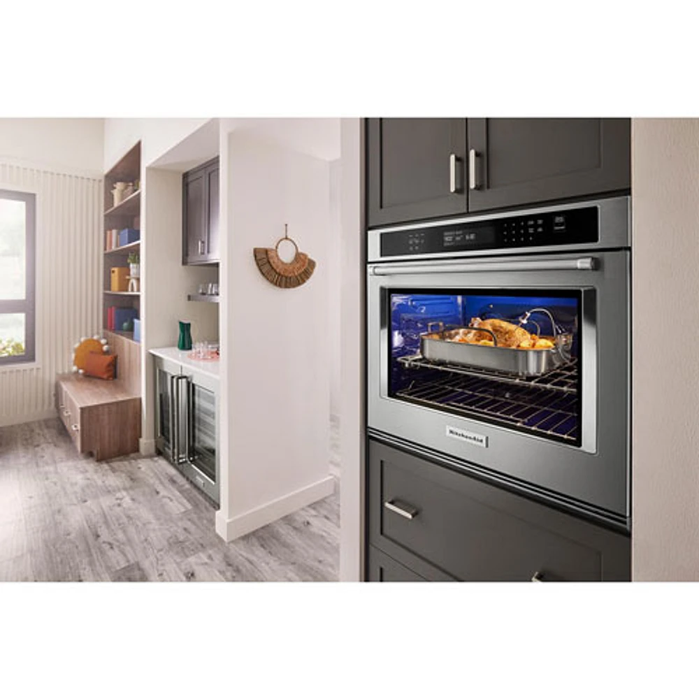 Kitchenaid 30" 5 Cu. Ft. True Convection Electric Wall Oven (KOES530PSS) - Stainless Steel