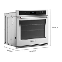 Kitchenaid 30" 5 Cu. Ft. True Convection Electric Wall Oven (KOES530PSS) - Stainless Steel